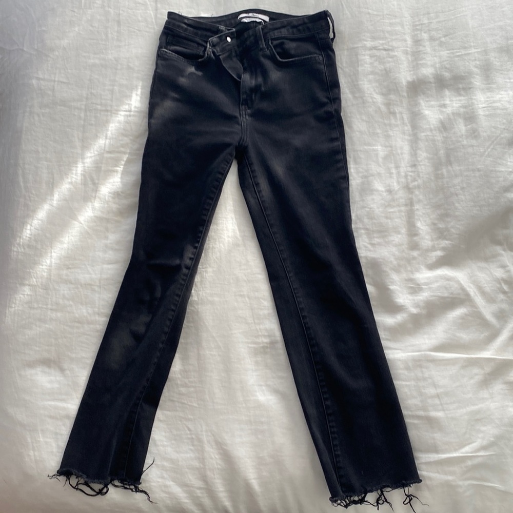 Sam Edelman Cropped Flare Jeans - Black